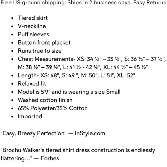 ⭐️Brochu Walker Havana dress⭐️ cream color size medium - Picture 8 of 11